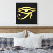 Oogje van het Egyptische symbool Canvas Afdruk (Insitu (Slaapkamer))