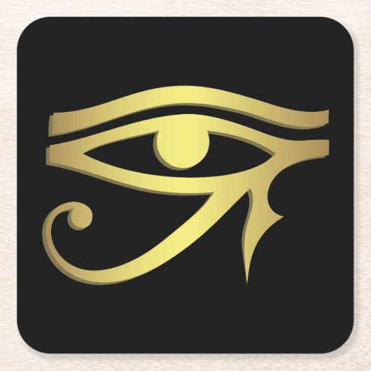 Oogje van het Egyptische symbool Kartonnen Onderzetters (Voorkant)
