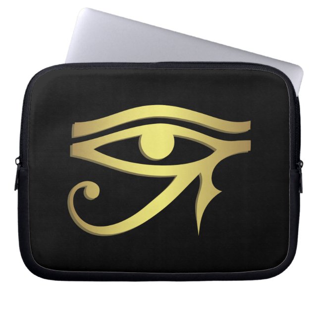 Oogje van het Egyptische symbool Laptop Sleeve (Voorkant)
