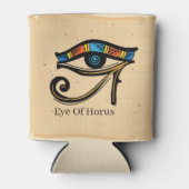 Oogje van Horus op papyrus, Egyptische hiërogliefe Blikjeskoeler (Voorkant)