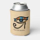 Oogje van Horus op papyrus, Egyptische hiërogliefe Blikjeskoeler (Blikje Achterkant)