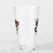 Oogje van Horus op papyrus, Egyptische hiërogliefe Glas (Rechts)