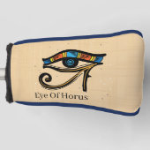 Oogje van Horus op papyrus, Egyptische hiërogliefe Golfheadcover (Voorkant)