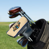 Oogje van Horus op papyrus, Egyptische hiërogliefe Golfheadcover (Insitu)