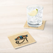 Oogje van Horus op papyrus, Egyptische hiërogliefe Kartonnen Onderzetters (Insitu)