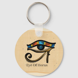 Oogje van Horus op papyrus, Egyptische hiërogliefe Sleutelhanger