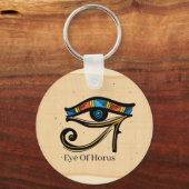 Oogje van Horus op papyrus, Egyptische hiërogliefe Sleutelhanger (Voorkant)
