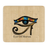 Oogje van Horus op papyrus, Egyptische hiërogliefe Snijplank (Voorkant)