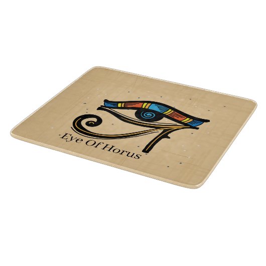 Oogje van Horus op papyrus, Egyptische hiërogliefe Snijplank (Hoek)