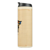 Oogje van Horus op papyrus, Egyptische hiërogliefe Thermosbeker (Geroteerd rechts)