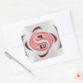 Oogje! Vierkante Sticker (Envelop)