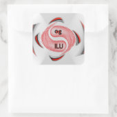 Oogje! Vierkante Sticker (Tas)