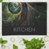 Oogje voor Abstracte Art Kitchen Towel Theedoek (Gevouwen)