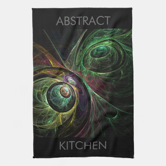 Oogje voor Abstracte Art Kitchen Towel Theedoek (Verticaal)