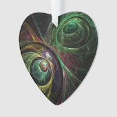 Oogje voor Abstracte kunst Acrylhart Ornament (voorkant)