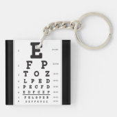 Oogkaart Acryl Sleutelhanger (Achterkant)