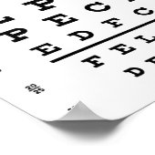 Oogkaart afdruk poster (Hoek)