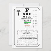 Oogkaart Afscheidsuitnodiging Kaart (Voorkant)