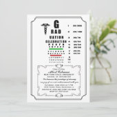 Oogkaart Afstuderen uitnodiging (Staand voorkant)