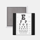 Oogkaart koelkastmagneet magneet (Voorkant / Achterkant)