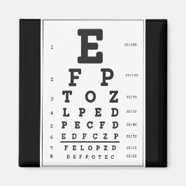 Oogkaart koelkastmagneet magneet