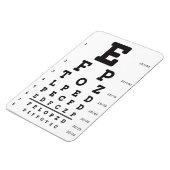 Oogkaart Magneet optometrie optisch (Linkerzijde)