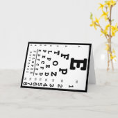 Oogkaart Optometrist Kaart (Gele Bloem)