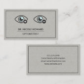 oogkaart | phoropter equipment Visitekaartje (Voorkant / Achterkant)