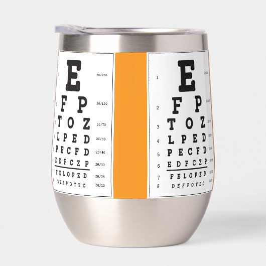 Oogkaart thermische wijn tumbler (Rechts)