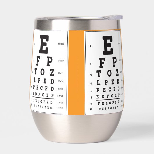 Oogkaart thermische wijn tumbler (Links)