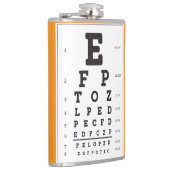 Oogkaart Vinyl verpakte kolf Heupfles (Rechts)