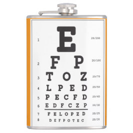 Oogkaart Vinyl verpakte kolf Heupfles