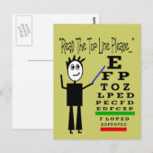 Oogkaartje Oogdoctoraatsontwerpen Briefkaart (Voorkant / Achterkant)