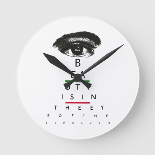  oogkaartjes ronde klok (Voorkant)