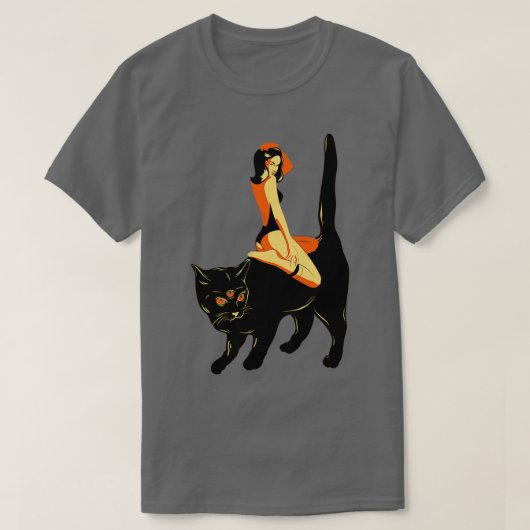 Oogkat voor de ogen en het meisje t-shirt (Design voorkant)