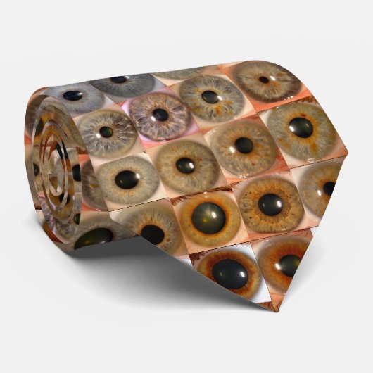 Oogkleur stropdas (Opgerold)
