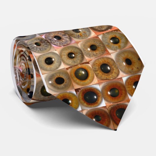 Oogkleuren Stropdas (Opgerold)