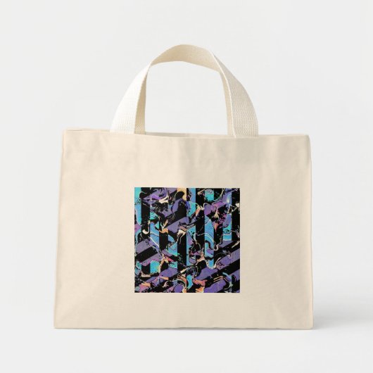 Oogklever  boodschappentas mini tote bag (Voorkant)