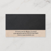 Oogkliniek pictogram visitekaartje (Achterkant)