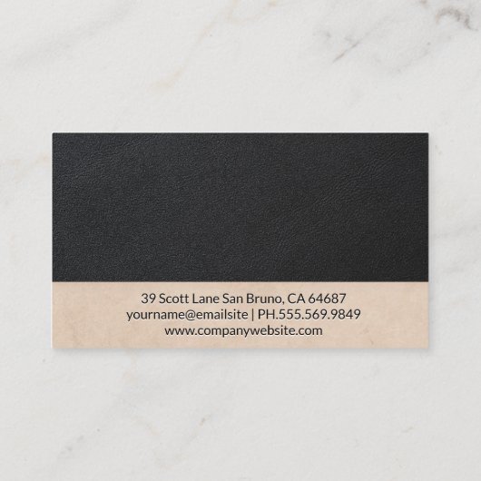 Oogkliniek pictogram visitekaartje (Achterkant)