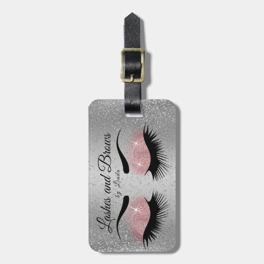 Oogknollen en -kogels - Roos Gold en zilver Bagagelabel (Voorkant verticaal)