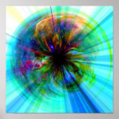 Oogkunst in Orion Unique Digital Space Poster (Voorkant)