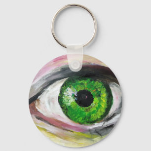 Oogkunst schilderij sleutelhanger
