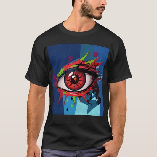 oogkunstwerk t-shirt (Voorkant)