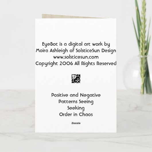 ooglaars kaart (Achterkant)