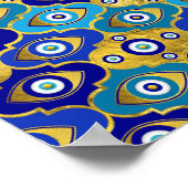 Oogladingen voor het aambeeld in Quatrefoil Patter Poster (Hoek)