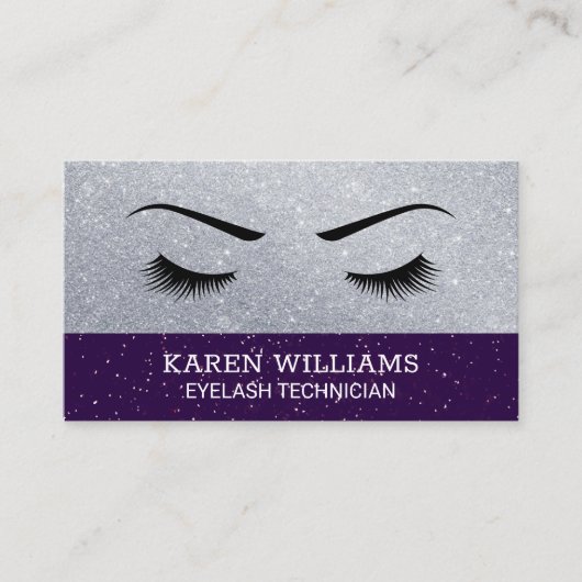 Ooglaesje glitter | Gouden Sparkles Visitekaartje (Voorkant)