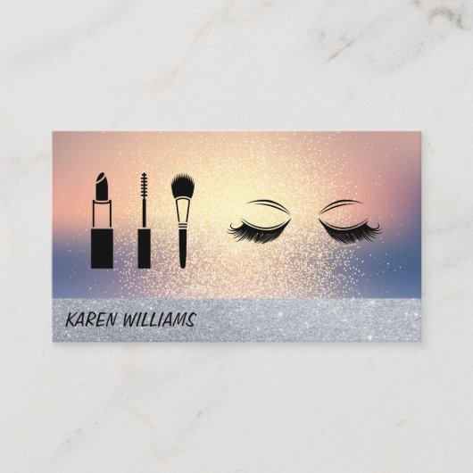 Ooglaesje glitter | Make-upkunstenaar Visitekaartje (Voorkant)