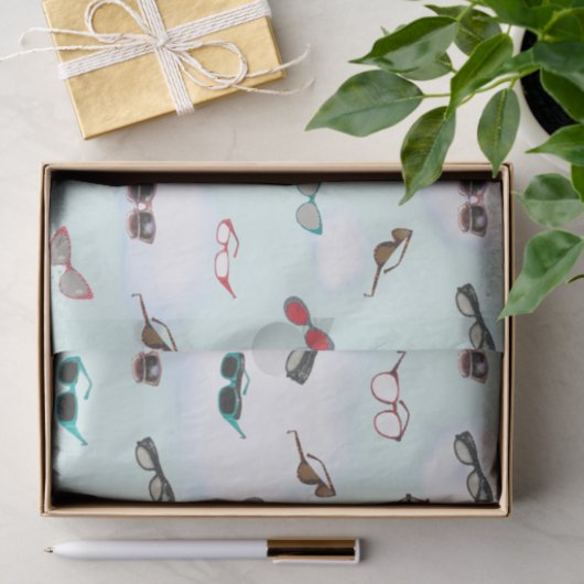 Ooglassen en zonnebrillen Patroon Tissuepapier (Geschenk)