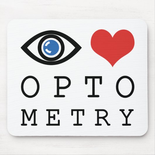 Oogliefdesoptometrie Muismat (Voorkant)